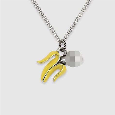 banana penis necklace gucci